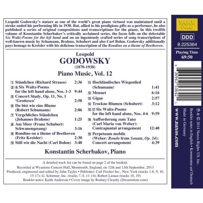 Godowsky: Piano Music Vol. 12 - slide-1