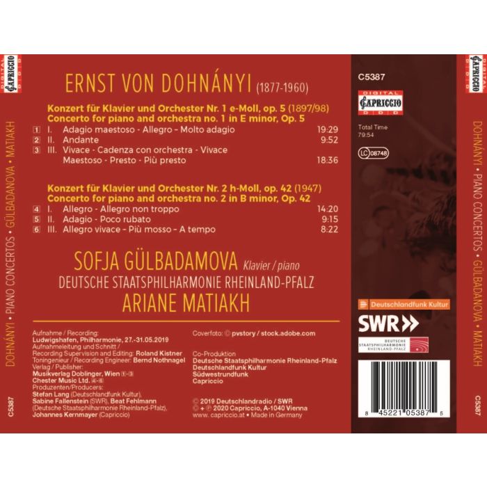 Dohnanyi: Piano Concertos Nos. 1 & 2 - slide-1