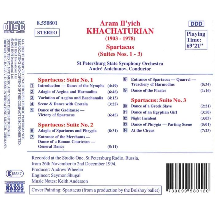 Khachaturian: Spartacus, Suites Nos. 1- 3 - slide-1