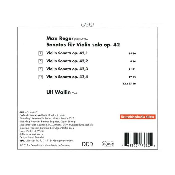Reger: Sonatas for Violin solo op. 42 - slide-1