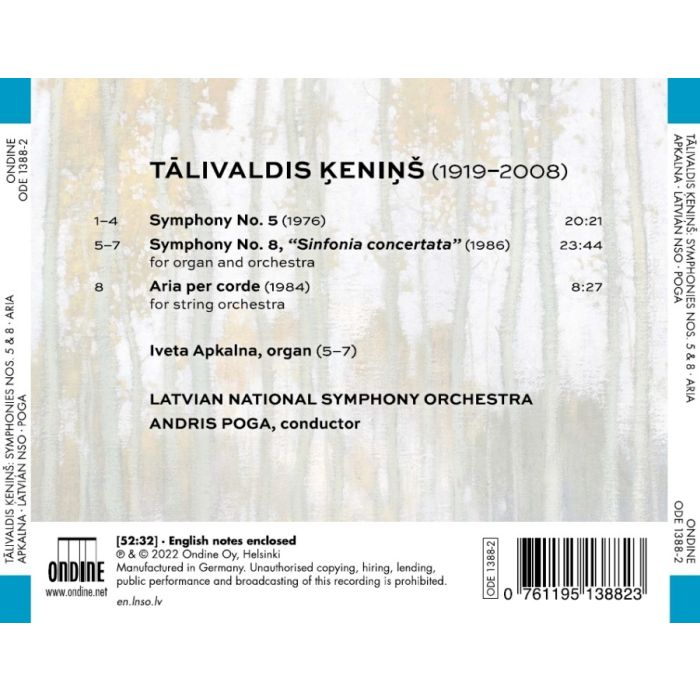 Kenins: Symphonies Nos. 5 & 8 - slide-1
