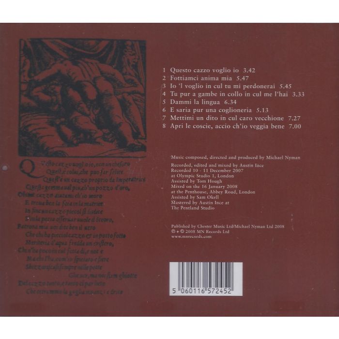 Nyman: 8 Lust Songs - Sonetti Lussuriosi - slide-1
