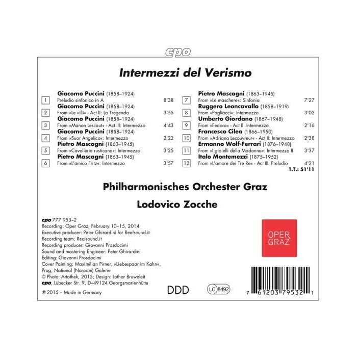 Intermezzi del Verismo – Puccini, Mascagni, Leoncavallo, Giordano, Cilea, Wolf-Ferrari - slide-1