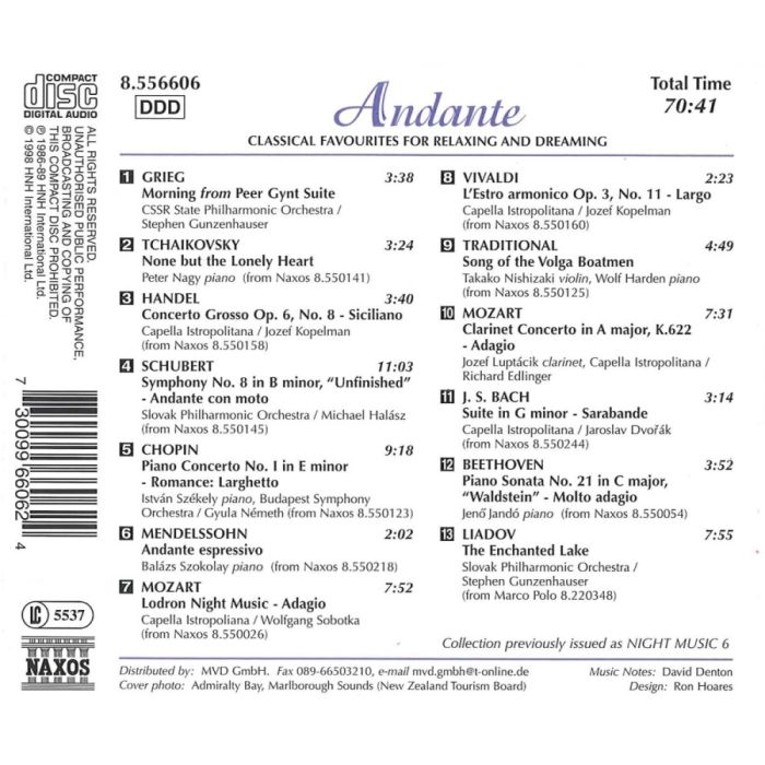 ANDANTE - Classical Favourites for Relaxing and Dreaming - slide-1