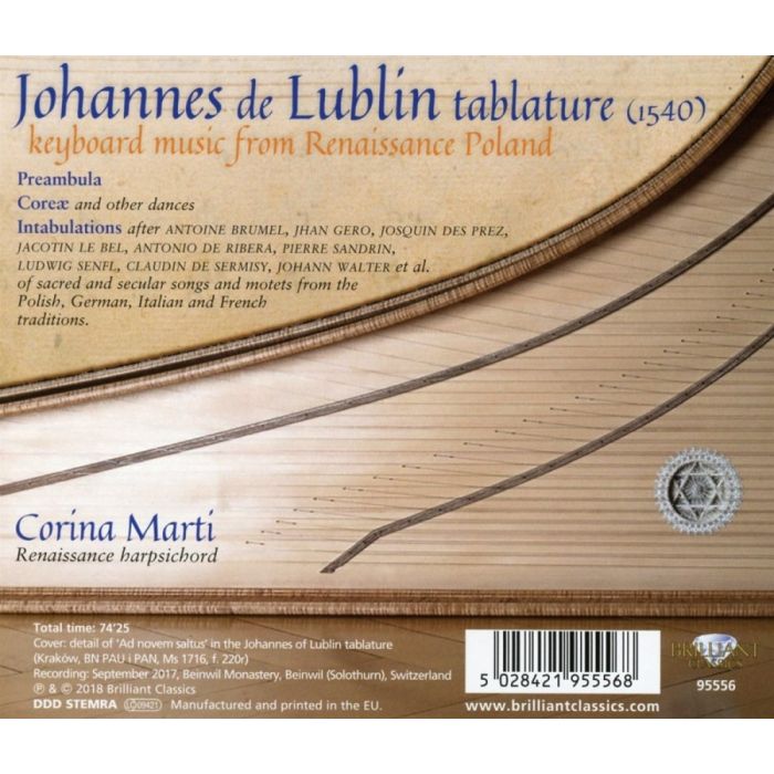 Johannes de Lublin Tablature: Keyboard Music from Renaissance Poland - slide-1