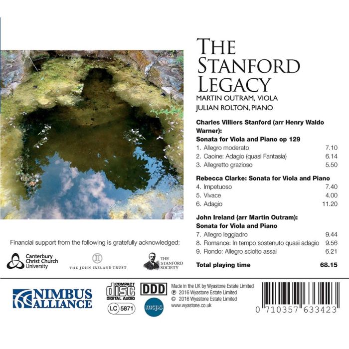 The Stanford Legacy - Stanford Clarke Ireland: Sonatas for Viola and Piano - slide-1