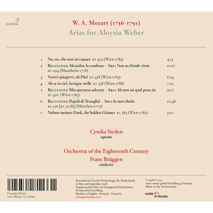 Mozart: Arias for Aloysia Weber - slide-1