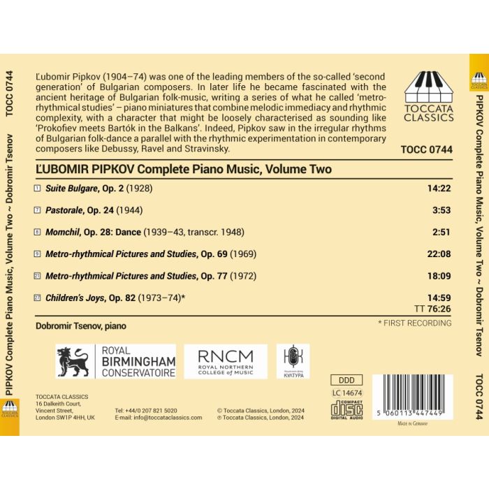 Pipkov: Complete Piano Music Vol. 2 - slide-1