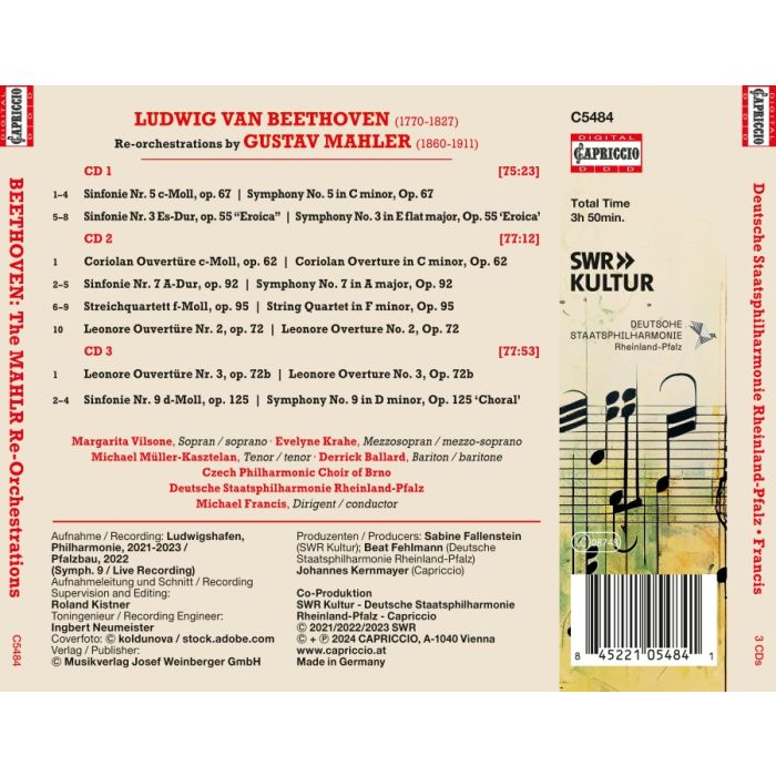 Beethoven: Mahler re-orchestrations - slide-1