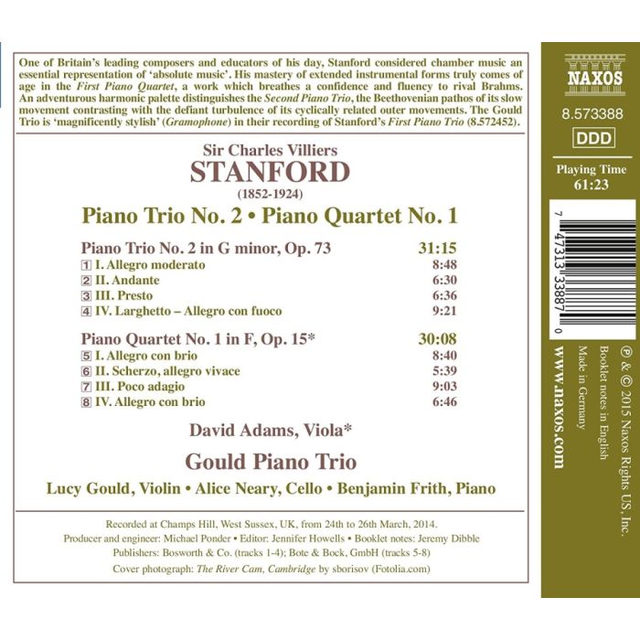 Stanford: Piano Trio No. 2 Piano Quartet No. 1 - slide-1