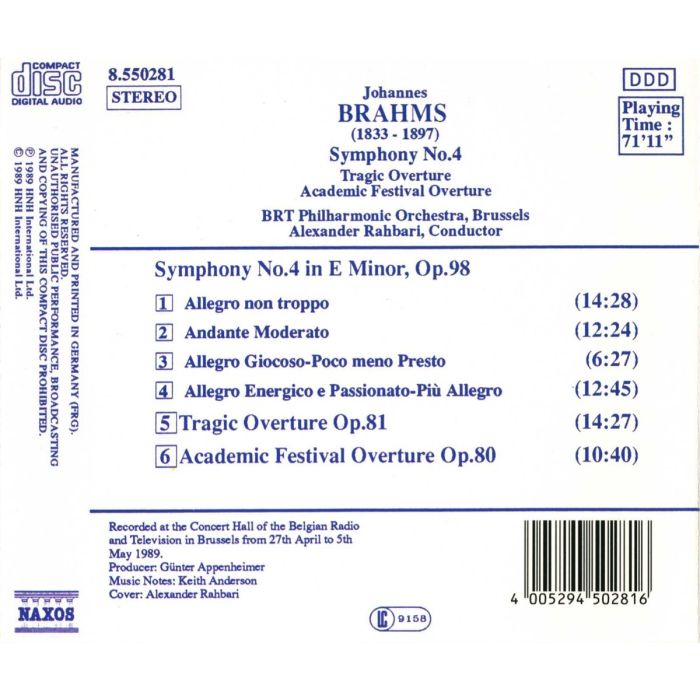 Brahms: Symphony no. 4 - slide-1