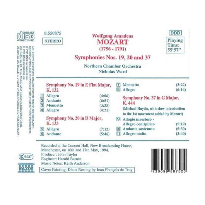 Mozart: Symphonies 19, 20 & 37 - slide-1