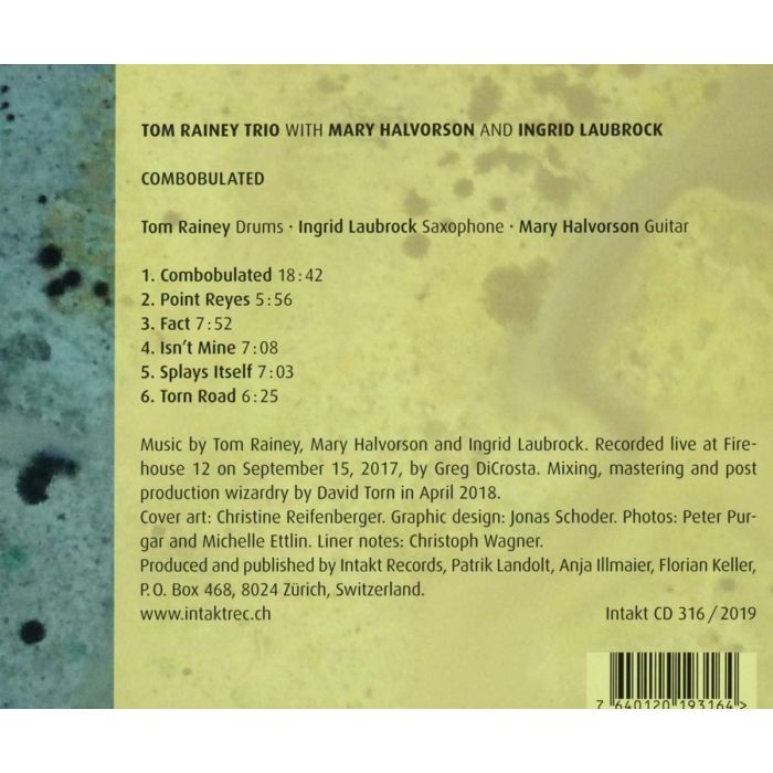 Tom Rainey Trio /Halvorson/ Laubrock: Combobulated - slide-1