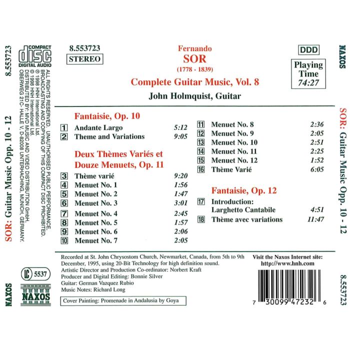 SOR: Fantaisie, Op. 10 and 12, Themes et Menuets, Op. 11 - slide-1