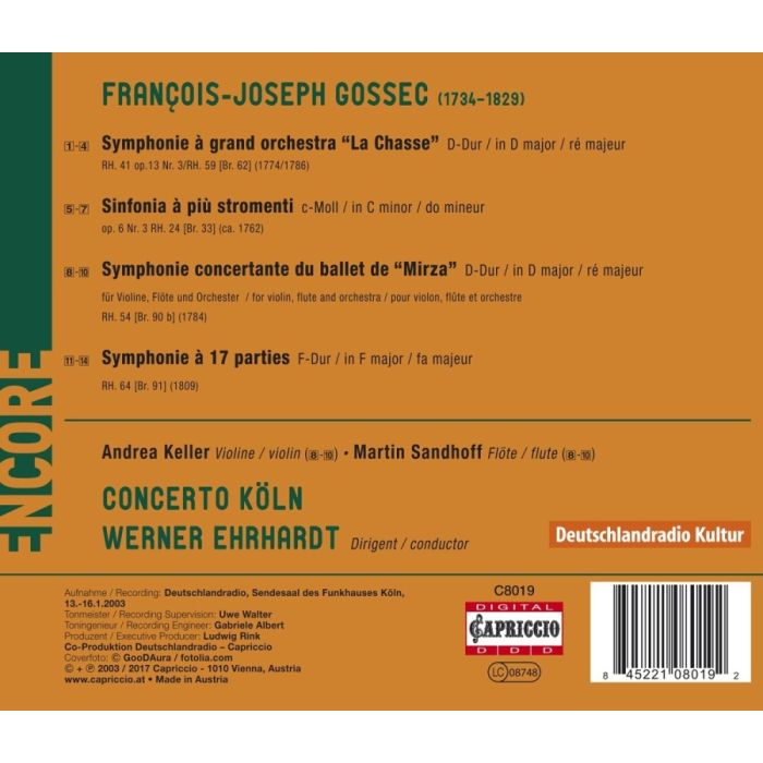 Gossec: Symphonies - slide-1