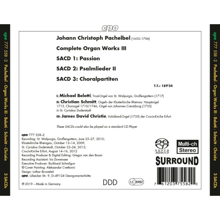 Pachelbel: Complete Organ Works Vol. 3 - slide-1