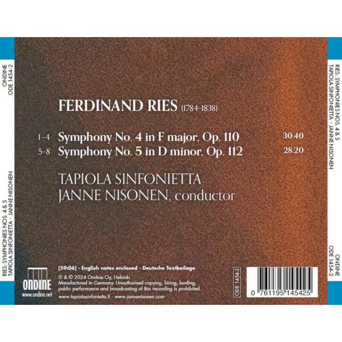 Ries: Symphonies Nos. 4 & 5 - slide-1