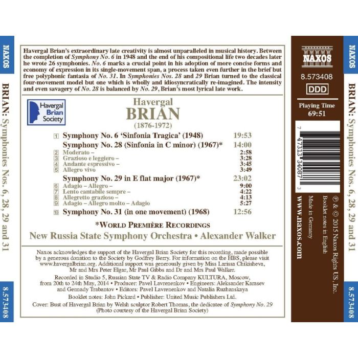 Brian: Symphonies Nos. 6, 28, 29 and 31 - slide-1
