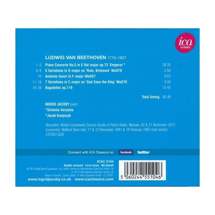 Beethoven: Piano Concerto No. 5 / Ingrid Jacoby  - slide-1