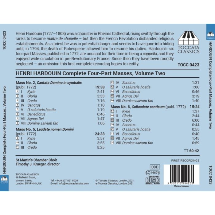 Hardouin: Complete Four-Part a cappella Masses Vol. 2 - slide-1