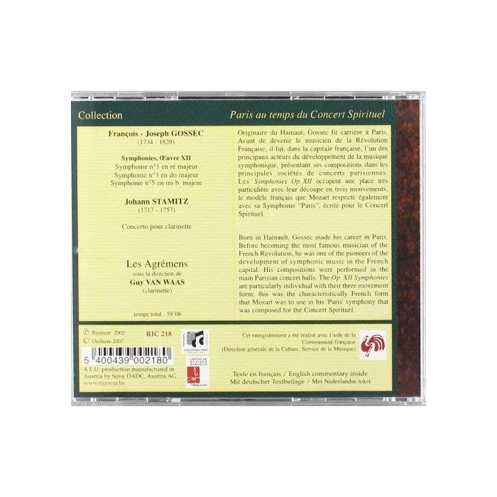 Gossec: Symphonies op. XII - slide-1