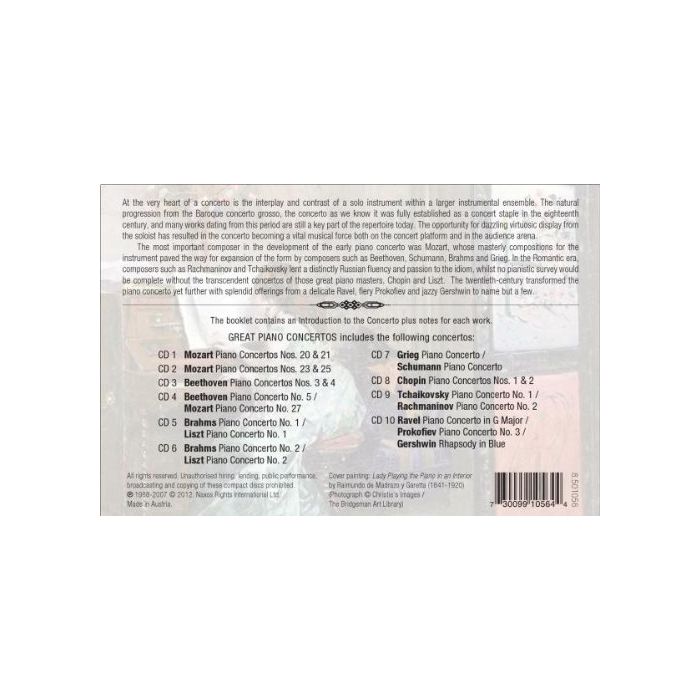 GREAT PIANO CONCERTOS (10 CD) - slide-1