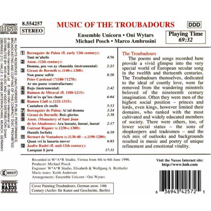 MUSIC OF THE TROUBADOURS - slide-1