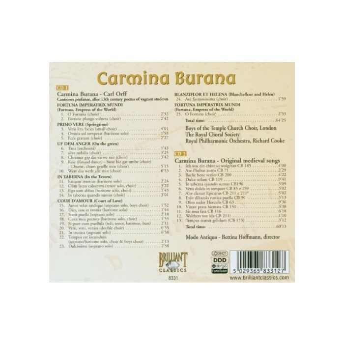 Orff: Carmina Burana & Original medieval songs - slide-1