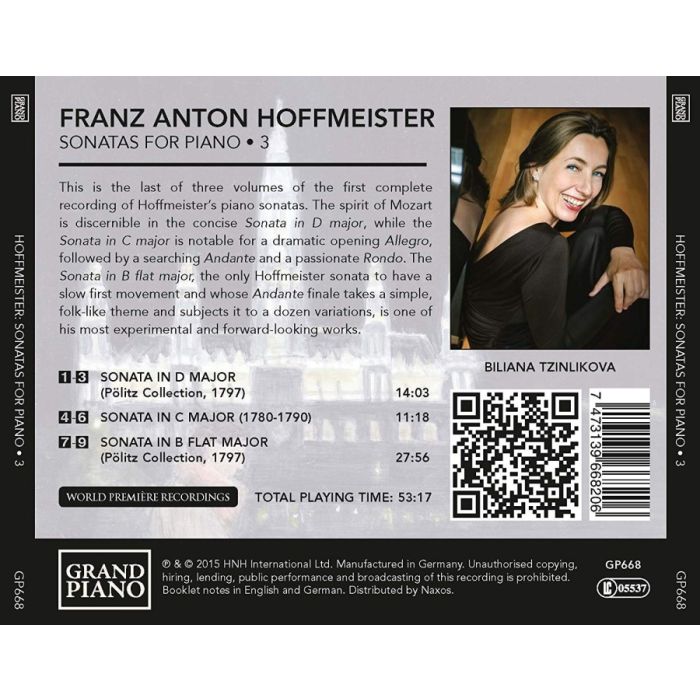 Hoffmeister: Sonatas For Piano Vol. 3 - slide-1
