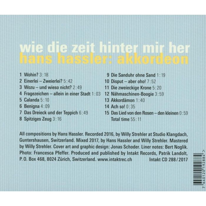 Hans Hassler: Wie die Zeit hinter - slide-1