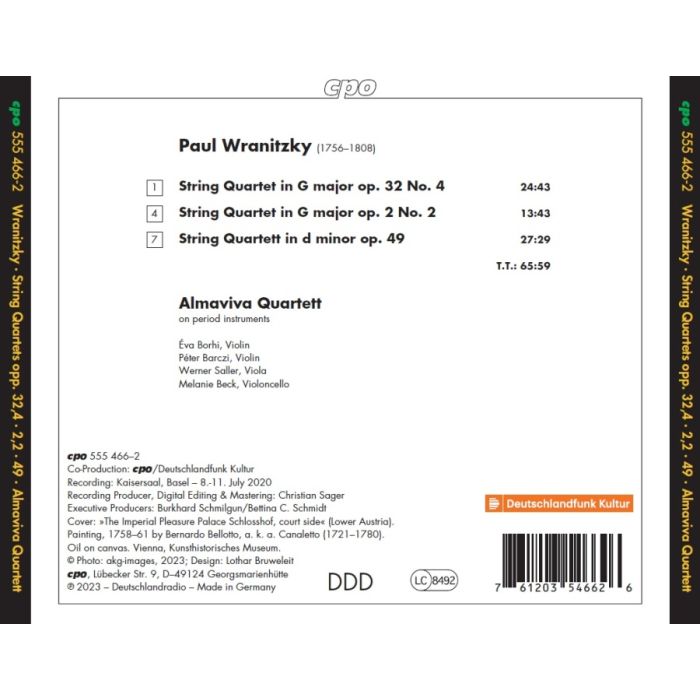 Wranitzky: Three String Quartets - slide-1