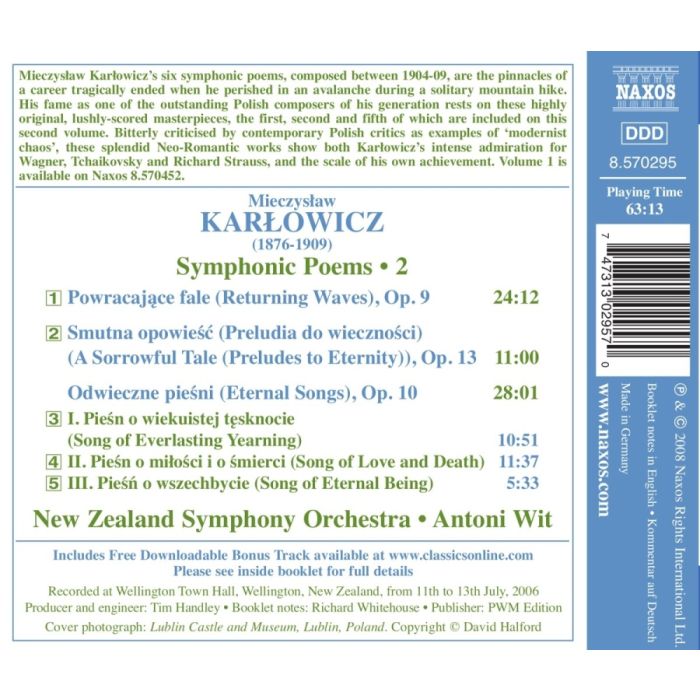 KARŁOWICZ: Symphonic Poems 2 - slide-1