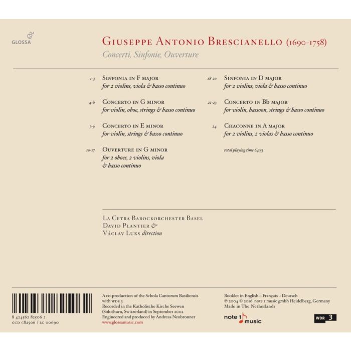 Brescianello: Concerti, Sinfonie, Ouverture - slide-1