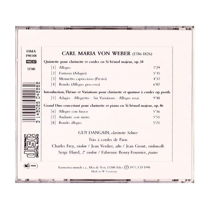 Weber: Quintette pour clarinette - slide-1