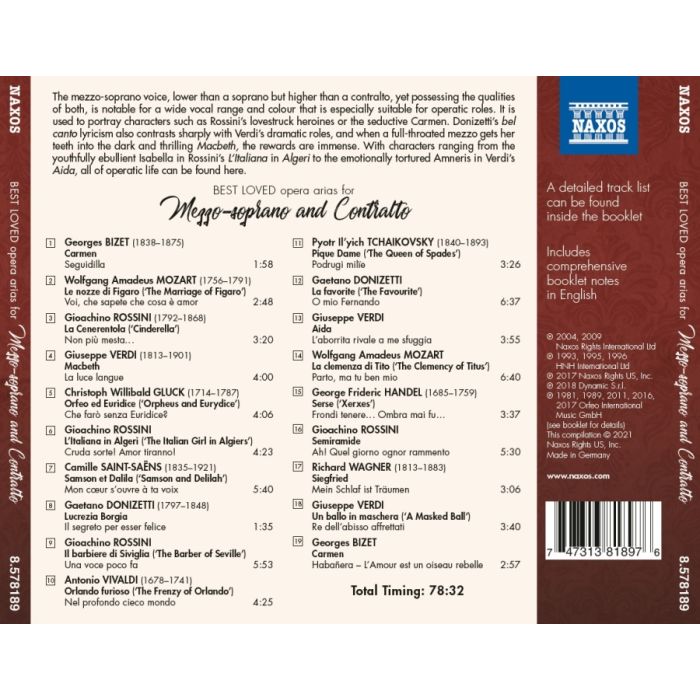 Marvellous Mezzo-soprano and Contralto – Best Loved Opera Arias - slide-1