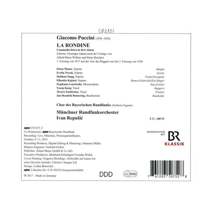 Puccini: La Rondine, Commedia lirica in three acts - slide-1