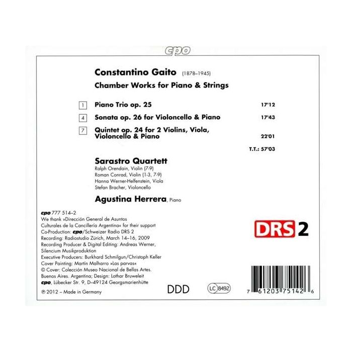 Gaito: Piano Trio & Piano Quintet - slide-1