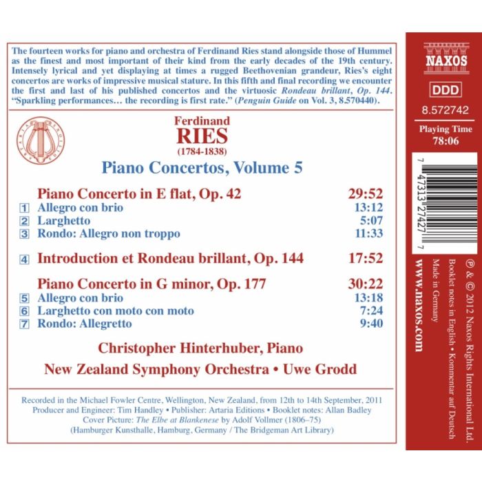 Ries: Piano Concertos Vol. 5 - Op. 42 & Op. 177, Introduction et Rondeau brillant - slide-1