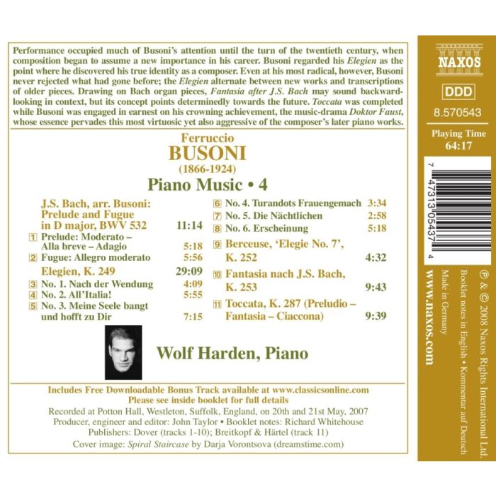 BUSONI: Piano Music Vol. 4 - slide-1