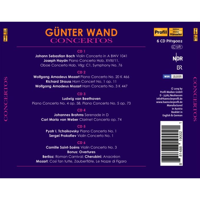 Günter Wand - Concertos - slide-1