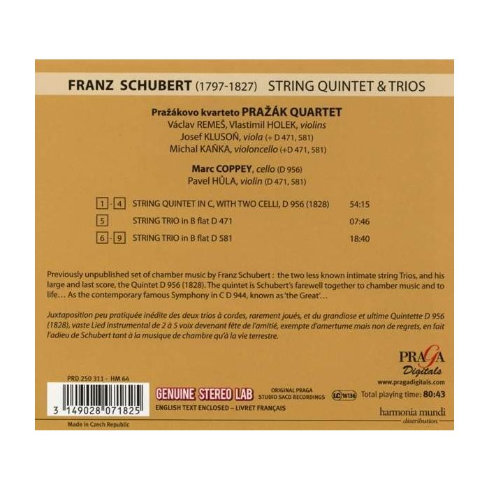 Schubert: String Quintet & String Trios - slide-1
