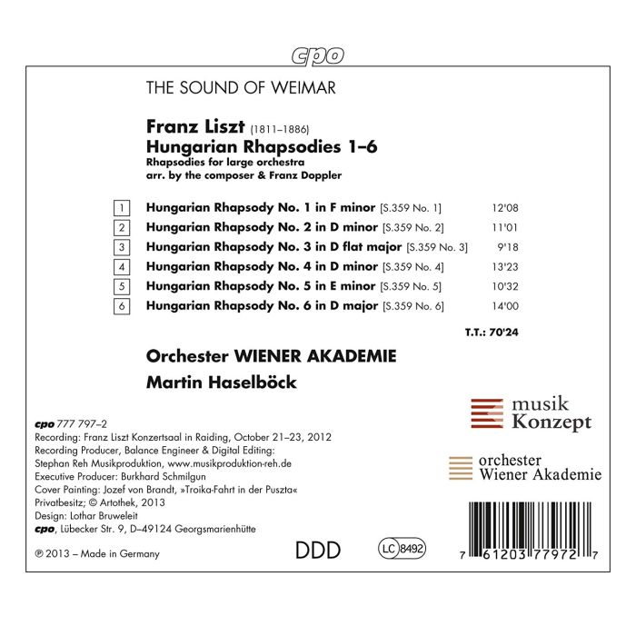 Liszt: Hungarian Rhapsodies - slide-1