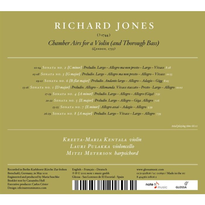 Jones: Chamber Airs for a Violin (and Thorough Bass) - slide-1