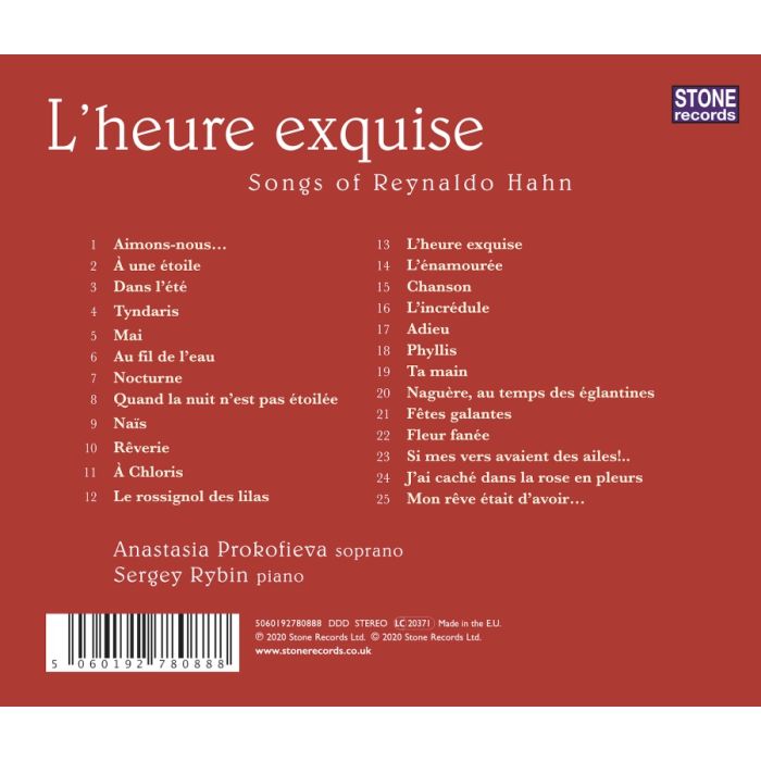 Hahn: L'heure exquise - slide-1