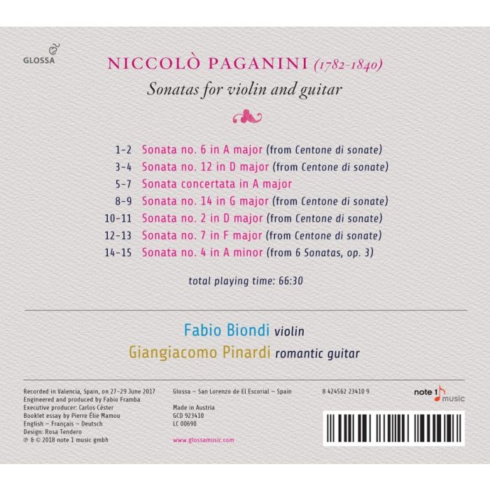 Paganini: Sonatas for violin and guitar - slide-1