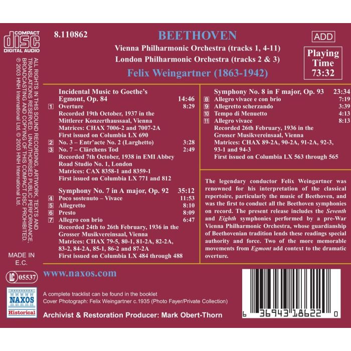 Beethoven: Symphonies Nos. 7 and 8 - slide-1