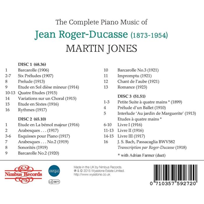 Roger-Ducasse: Complete Piano Music - slide-1