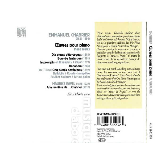 Chabrier: Oeuvres pour piano - slide-1