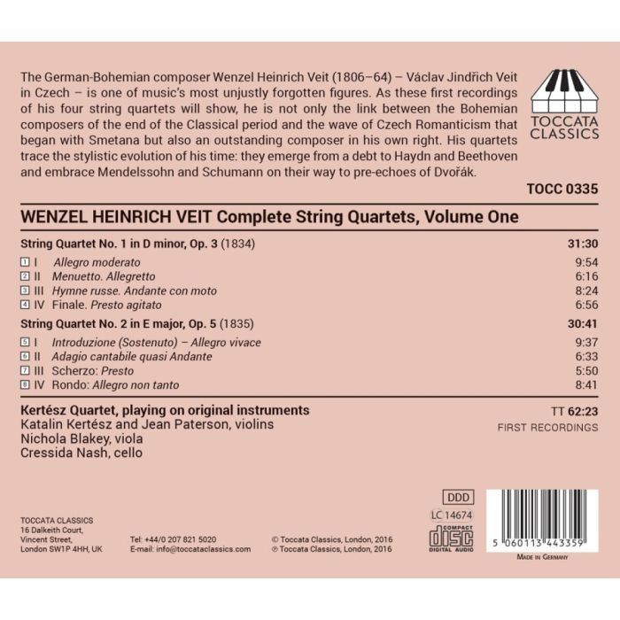 Veit: String Quartets Vol. 1 - slide-1