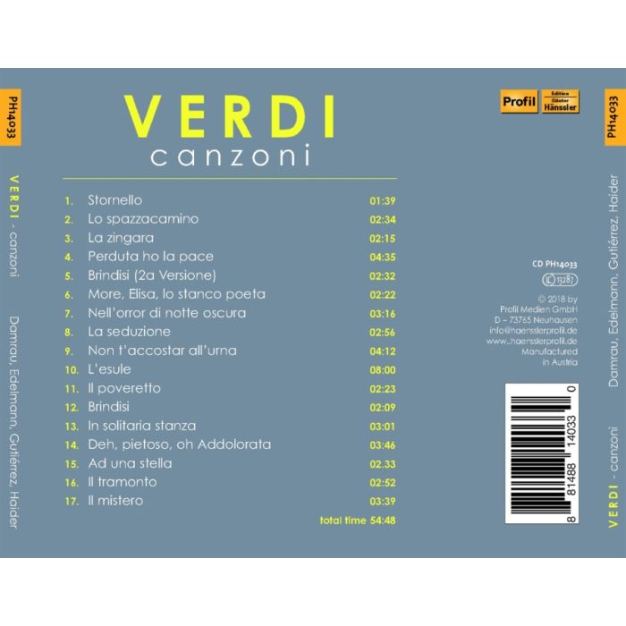 Verdi: Canzoni - slide-1